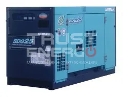 Дизельный генератор Airman SDG25AS с АВР В кожухе Isuzu 4LE1 Дизельный генератор Airman SDG25AS с АВР В кожухе Isuzu 4LE1